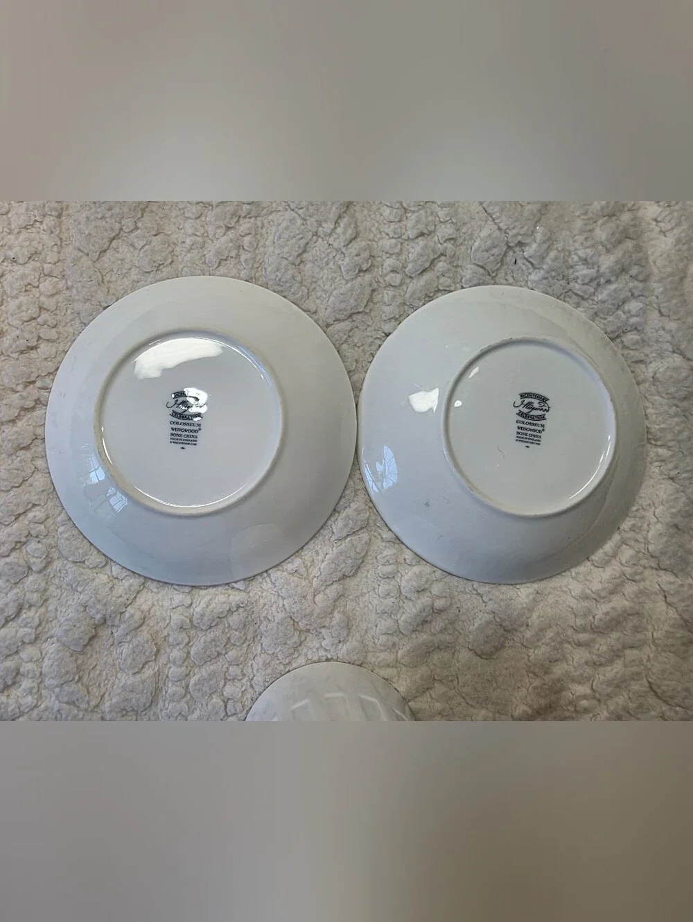 Wedgwood Colosseum Bicentenary Bone China Cups & Saucers Set of 2